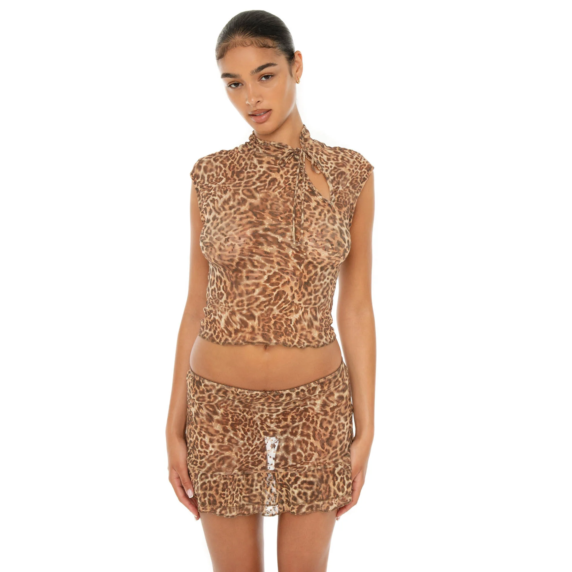 Sephy Leopard Skirt - Image 2